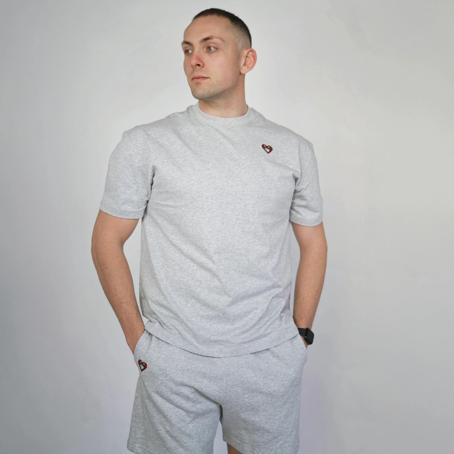 Wide-Leg Organic Cotton Drawstring Shorts